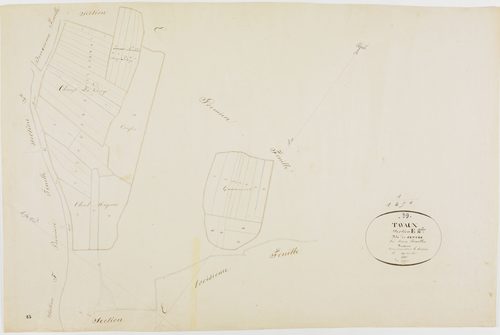 Tavaux, section E, le Centre, feuille 2.géomètre : Duchesne aîné