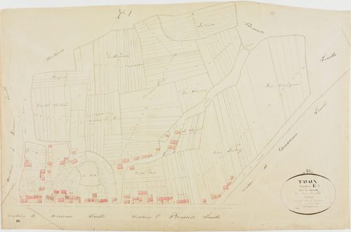 Tavaux, section E, le Centre, feuille 3.géomètre : Duchesne aîné