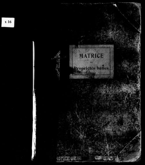 Matrice des propriétés bâties.