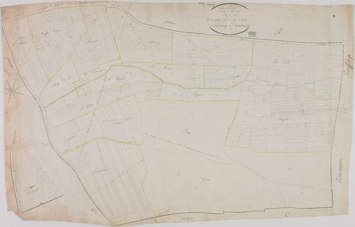 Taxenne, section C, les Bois, feuille 1.géomètre : Duchesne