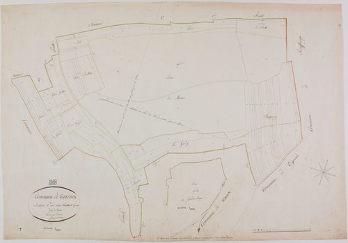 Taxenne, section C, les Bois, feuille 2.géomètre : Duchesne