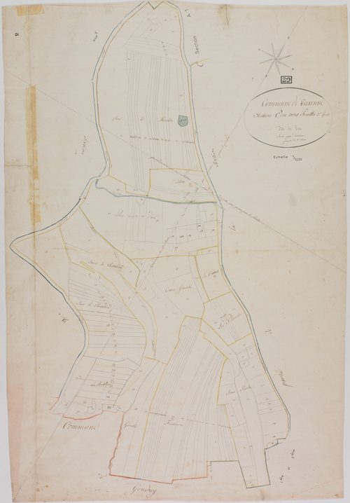 Taxenne, section C, les Bois, feuille 3.géomètre : Duchesne