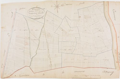 Thervay, section C, Balançon, feuille 3.géomètre : Jannin