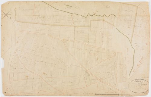 Thervay, section E, le Colombier, feuille 1.géomètre : Romand