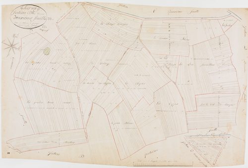 Thervay, section D, les Vernois, feuille 2.géomètre : Jannin