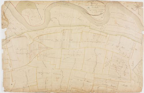 Thervay, section A, les Grands Champs, feuille 3.géomètre : Tabey (aîné ?)
