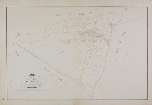 Thésy, section A, le Village, feuille 4.
