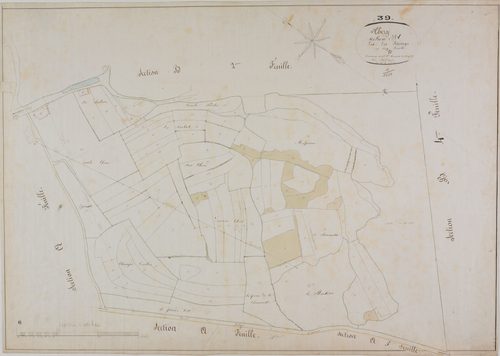 Thésy, section B, les Pâturages, feuille 1.