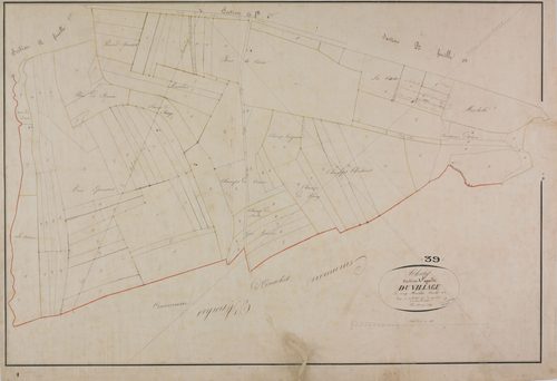 Thésy, section A, le Village, feuille 1.