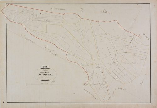 Thésy, section A, le Village, feuille 2.