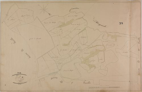 Thésy, section B, les Pâturages, feuille 2.