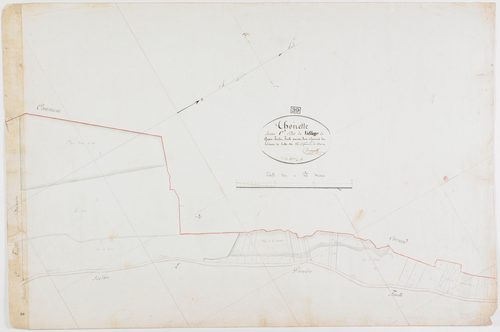 Thoirette, section C, le Village, feuille 1.géomètre : Dussauget
