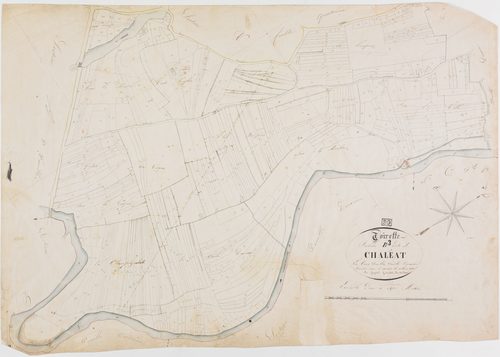 Thoirette, section B, Chaléat, feuille 3.géomètre : Guyard