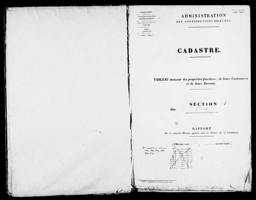 Etat de sections.