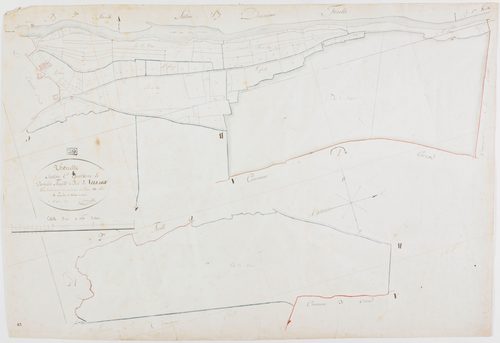 Thoirette, section C, le Village, feuille 4.géomètre : Dussauget