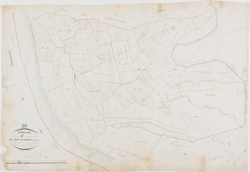 Thoirette, section D, Sous la Ville et Champagne, feuille 3.géomètre : Dussauget