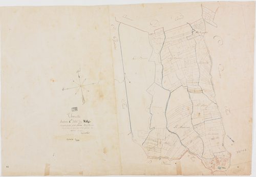 Thoirette, section C, le Village, feuille 3.géomètre : Dussauget