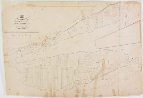 Thoirette, section C, le Village, feuille 2.géomètre : Dussauget