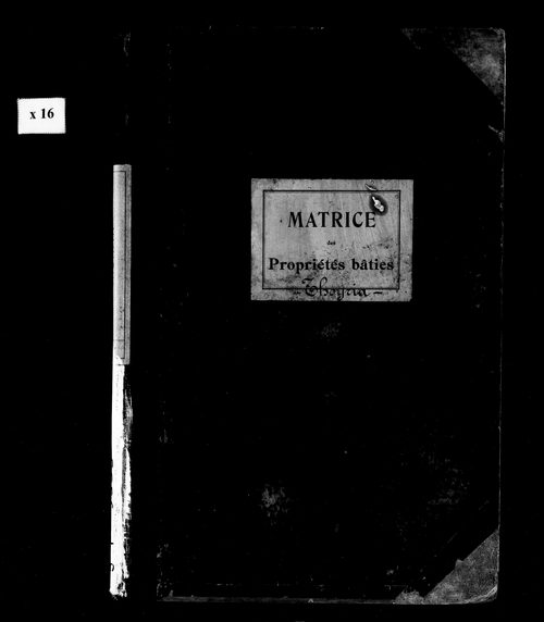 Matrice des propriétés bâties.