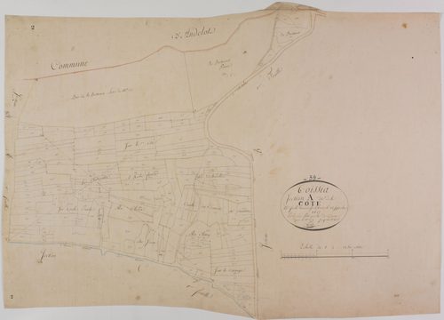 Thoissia, section A, la Côte, feuille 2.