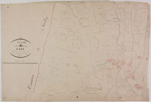 Thoissia, section B, la Laye, feuille 3.