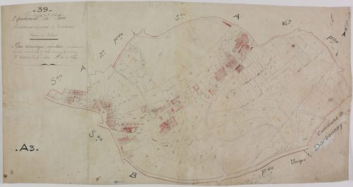 Toulouse, section A, feuille 3.