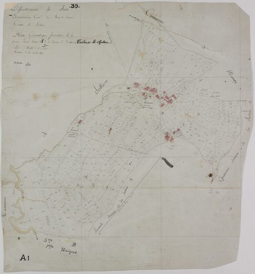 Toulouse, section A, feuille 1.