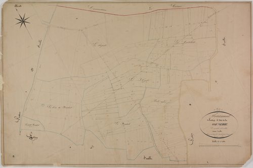 Tourmont, section A, la Saunerie, feuille 3.