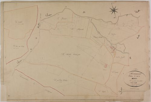 Tourmont, section C, Recin, feuille 1.