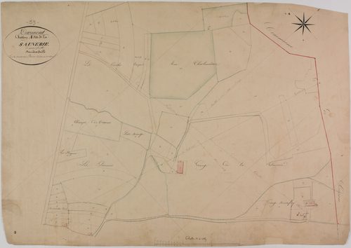 Tourmont, section A, la Saunerie, feuille 2.
