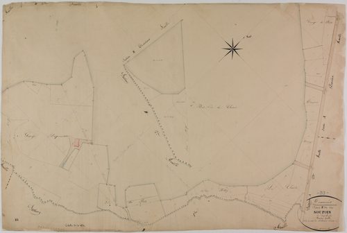 Tourmont, section E, Soupois, feuille 1.