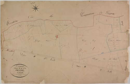 Tourmont, section A, la Saunerie, feuille 1.