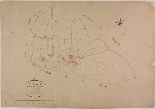 Tourmont, section B, Chazeau, feuille 2.