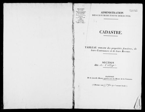 Etat de sections.