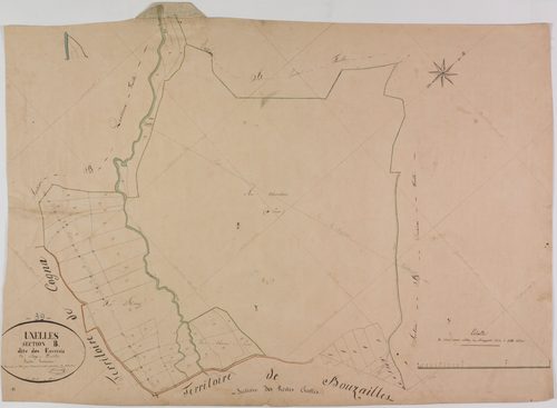 Uxelles, section B, les Enversis, feuille 3.