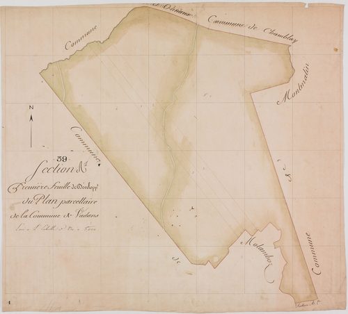 Vadans, section A, feuille 1.