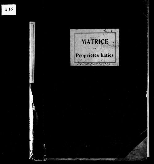 Matrice des propriétés bâties.