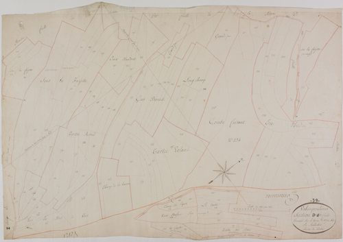 Valempoulières, section D, feuille 4.