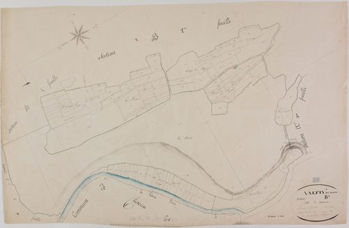 Valfin-sur-Valouse, section B, Soussonne, feuille 3.