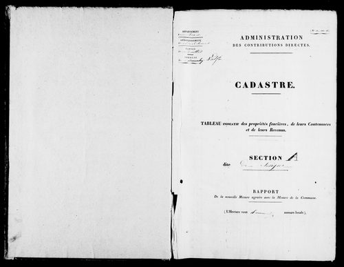 Etat de sections.