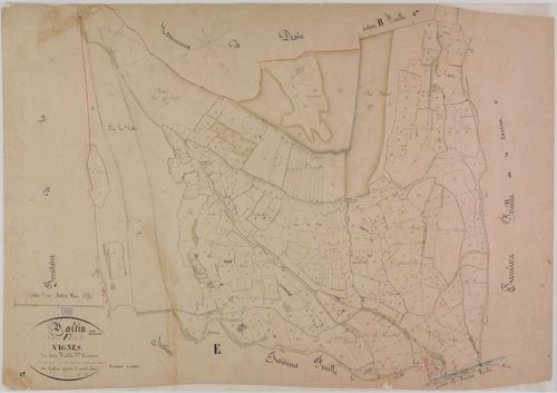Valfin-sur-Valouse, section F, les Vignes, feuille 2.