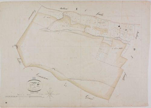 Valfin-sur-Valouse, section D, le Village, feuille 3.