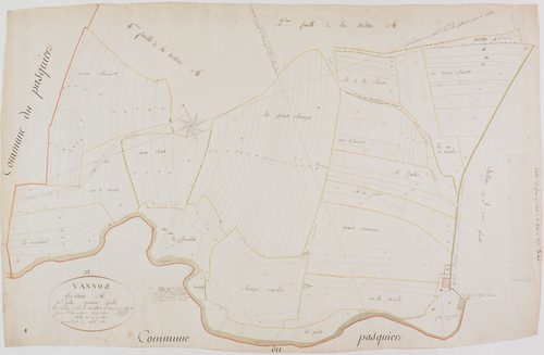 Vannoz, section A, feuille 1.