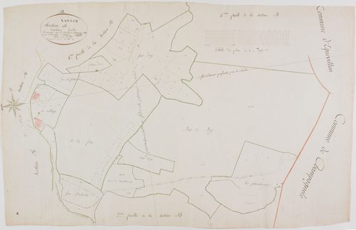 Vannoz, section B, feuille 3.