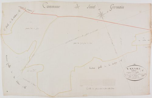 Vannoz, section A, feuille 5.