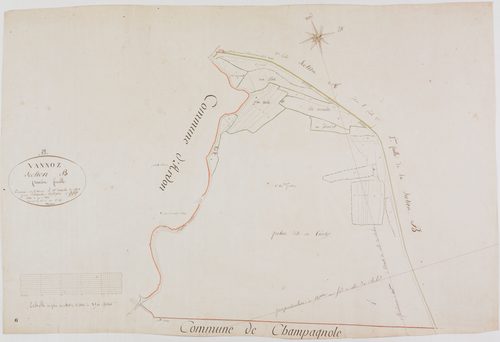 Vannoz, section B, feuille 1.