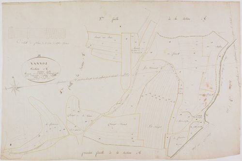 Vannoz, section A, feuille 2.