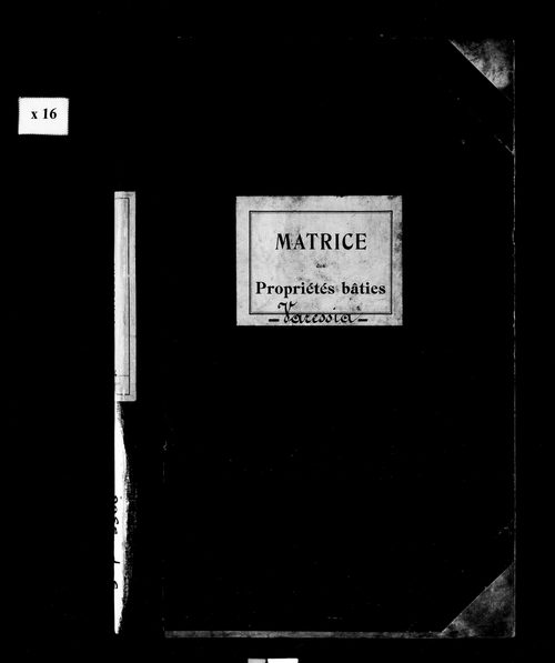Matrice des propriétés bâties.
