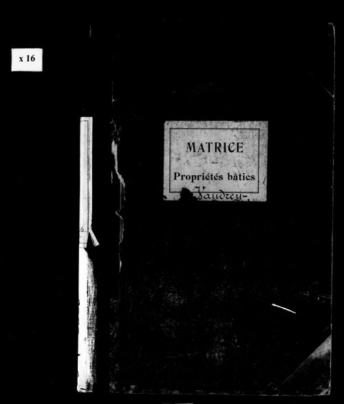 Matrice des propriétés bâties.