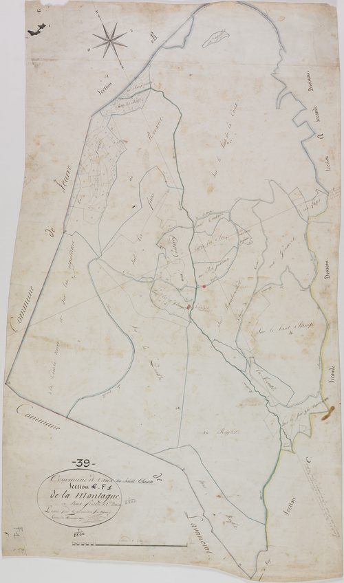 Vaux-lès-Saint-Claude, section F, la Montagne, feuille 1.